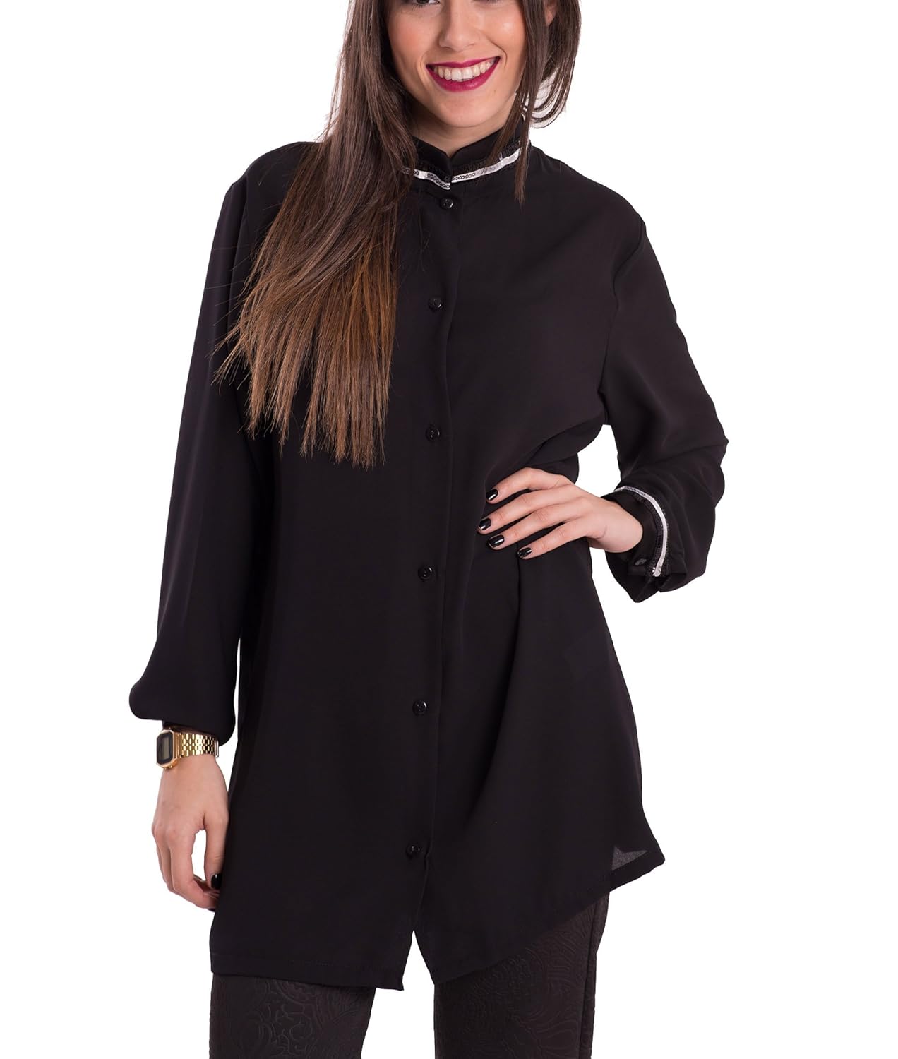 susana escribano 女式衬衫 black (negro) 46 (manufacturer size: g